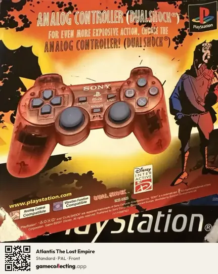 Atlantis The Lost Empire PlayStation, PAL box front