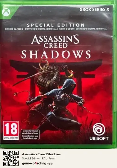 Assassin's Creed Shadows Xbox Series X, PAL box front