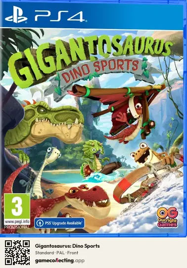 Gigantosaurus: Dino Sports PlayStation 4, PAL box front