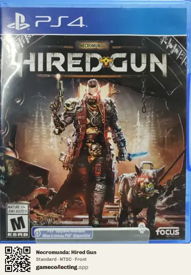Necromunda: Hired Gun PlayStation 4, NTSC box front
