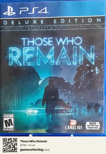 Those Who Remain PlayStation 4, NTSC box front