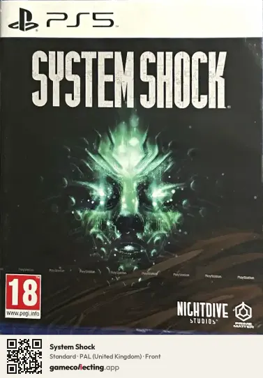 System Shock PlayStation 5, United Kingdom box front