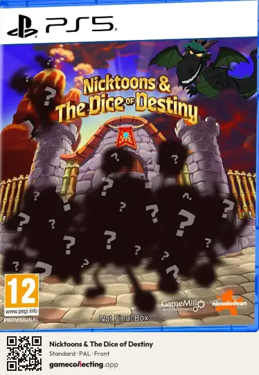 Nicktoons & The Dice of Destiny PlayStation 5, PAL box front