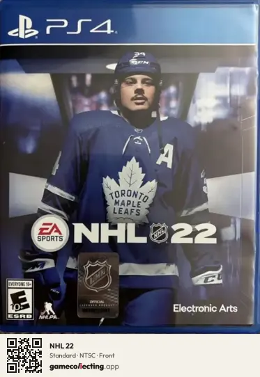 NHL 22 PlayStation 4, NTSC box front