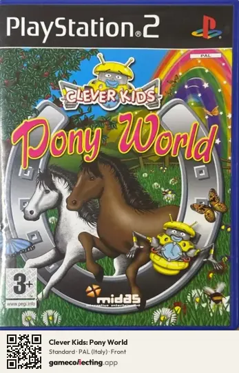 Clever Kids: Pony World PlayStation 2, Italy box front