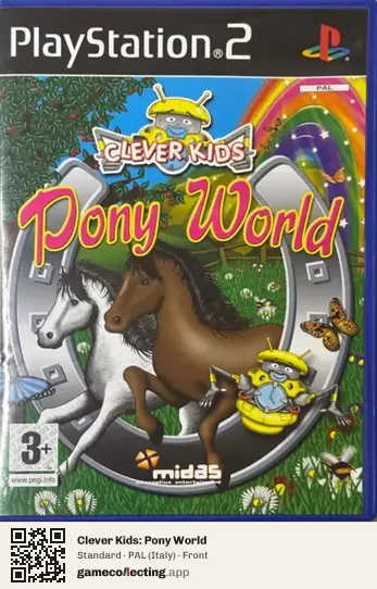 Clever Kids: Pony World PlayStation 2, Italy box front