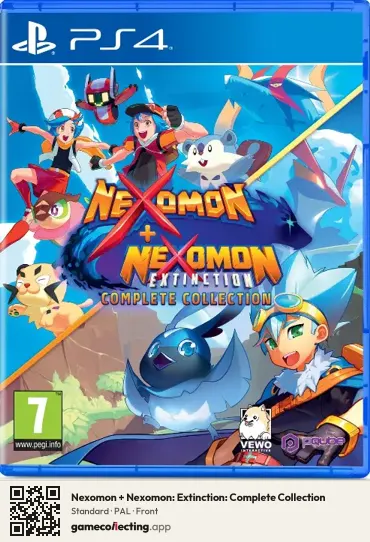 Nexomon + Nexomon: Extinction: Complete Collection PlayStation 4, PAL box front