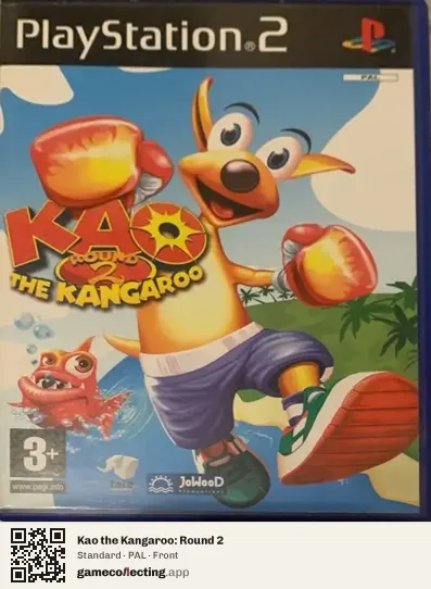 Kao the Kangaroo: Round 2 PlayStation 2, PAL box front