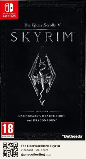 The Elder Scrolls V: Skyrim Nintendo Switch, PAL box front