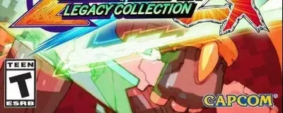 Mega Man Zero/ZX Legacy Collection, the ESRB box on its front