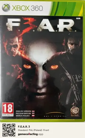 F.E.A.R. 3 Xbox 360, Poland box front