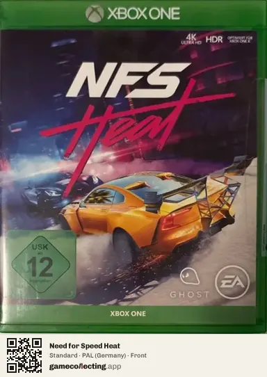 Need for Speed Heat Xbox One, Germany box front