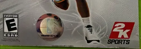 NBA 2K8, the ESRB box on its front