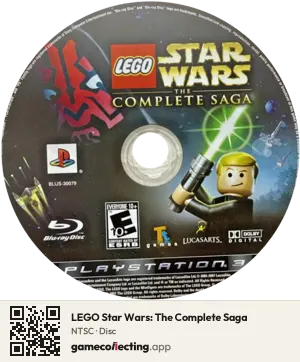 LEGO Star Wars: The Complete Saga PlayStation 3, NTSC disc