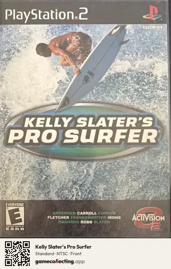 Kelly Slater's Pro Surfer PlayStation 2, NTSC box front