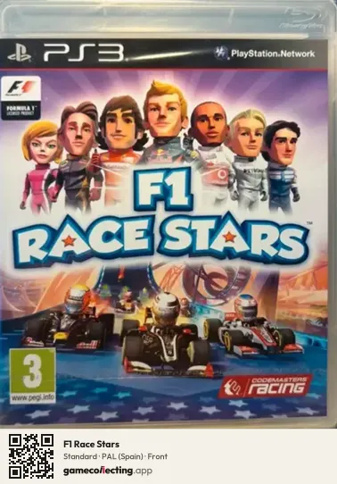 F1 Race Stars PlayStation 3, Spain box front