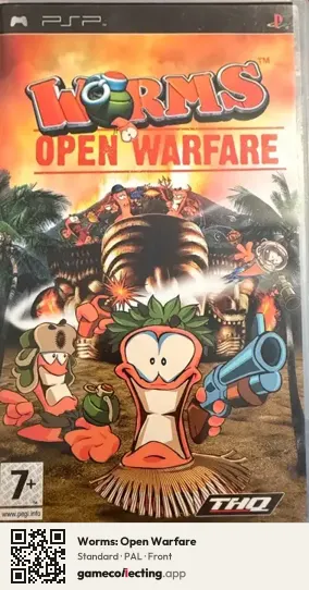 Worms: Open Warfare PlayStation Portable, PAL box front