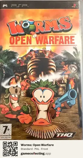 Worms: Open Warfare PlayStation Portable, PAL box front