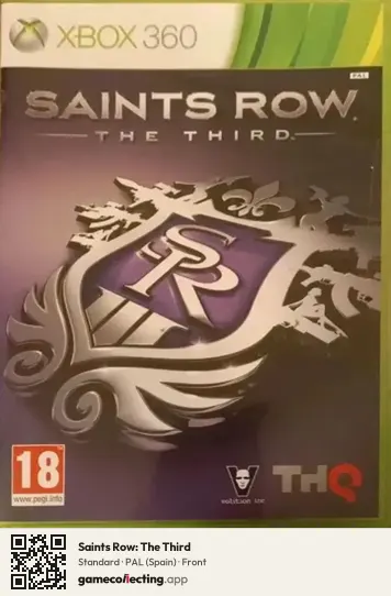 Saints Row: The Third Xbox 360, Spain box front
