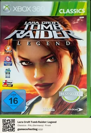 Lara Croft Tomb Raider: Legend Xbox 360, Germany box front