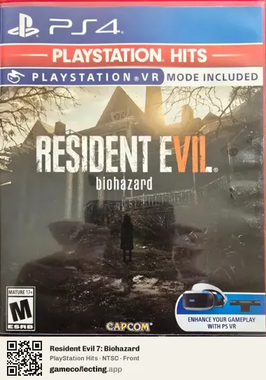 Resident Evil 7: Biohazard PlayStation 4, NTSC box front