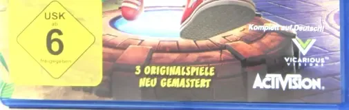 Crash Bandicoot N. Sane Trilogy, the USK square on its front