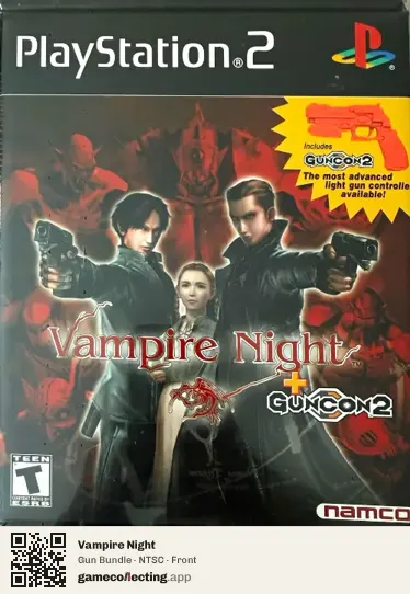 Vampire Night PlayStation 2, NTSC box front