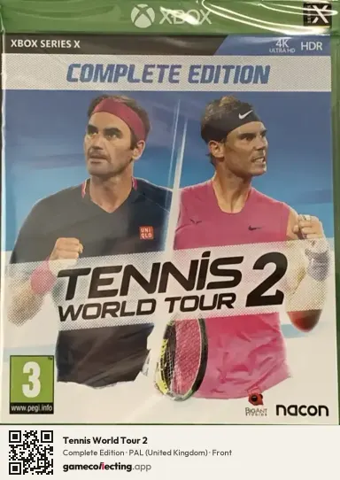 Tennis World Tour 2 Xbox Series X, United Kingdom box front