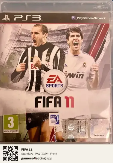 FIFA 11 PlayStation 3, Italy box front