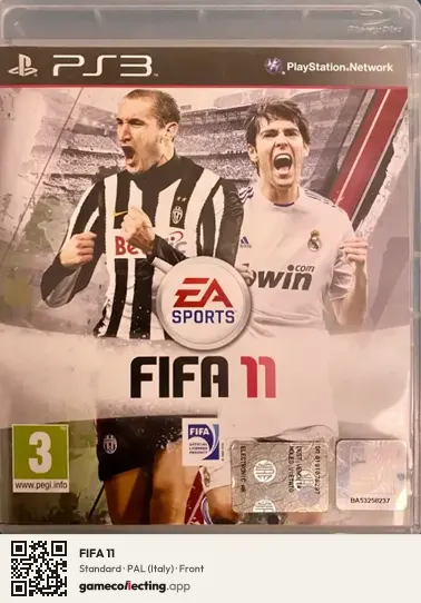 FIFA 11 PlayStation 3, Italy box front