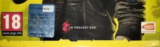Cyberpunk 2077, the PEGI square on its front