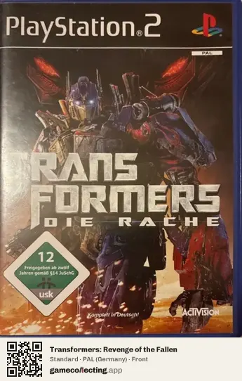 Transformers: Revenge of the Fallen PlayStation 2, Germany box front