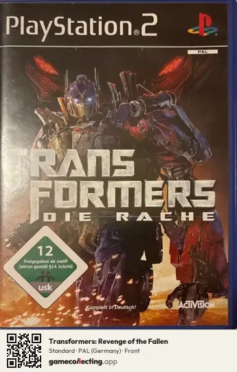 Transformers: Revenge of the Fallen PlayStation 2, Germany box front
