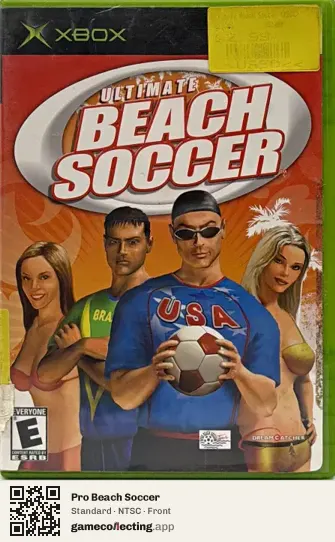 Pro Beach Soccer Xbox, NTSC box front
