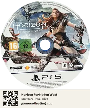 Horizon Forbidden West PlayStation 5, PAL disc