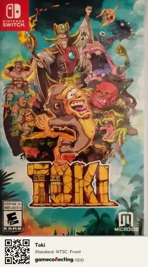 Toki Nintendo Switch, NTSC box front