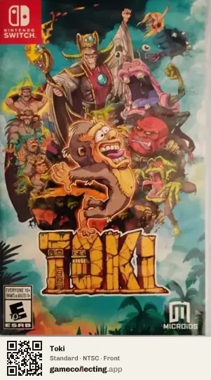 Toki Nintendo Switch, NTSC box front
