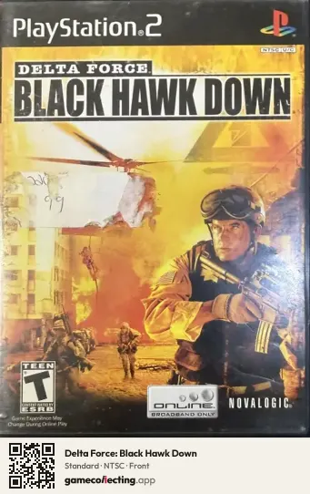 Delta Force: Black Hawk Down PlayStation 2, NTSC box front