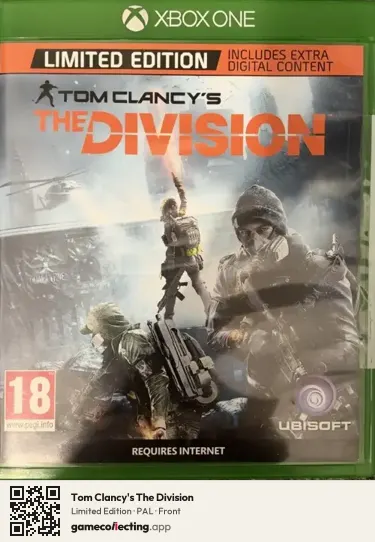 Tom Clancy's The Division Xbox One, PAL box front