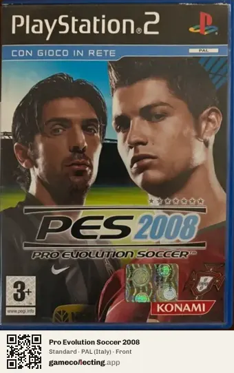 Pro Evolution Soccer 2008 PlayStation 2, Italy box front