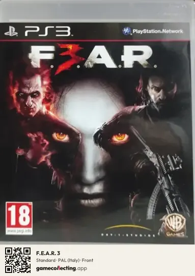F.E.A.R. 3 PlayStation 3, Italy box front