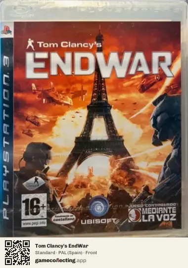 Tom Clancy's EndWar PlayStation 3, Spain box front