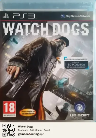 Watch Dogs PlayStation 3, Spain box front