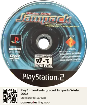 PlayStation Underground Jampack: Winter 2002 PlayStation 2, NTSC disc