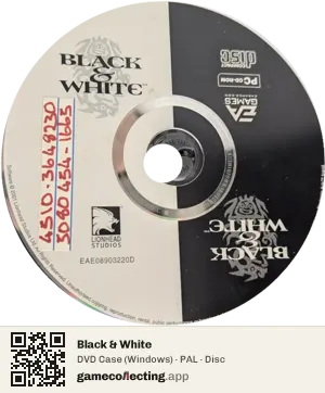 Black & White Computer, PAL disc