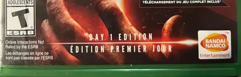Tekken 7, the ESRB box on its front