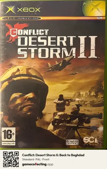Conflict: Desert Storm II: Back to Baghdad Xbox, PAL box front