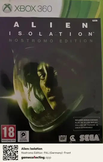 Alien: Isolation Xbox 360, Germany box front