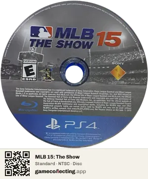 MLB 15: The Show PlayStation 4, NTSC disc