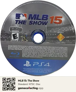 MLB 15: The Show PlayStation 4, NTSC disc